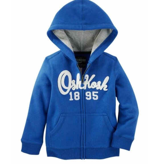 Oshkosh B'gosh Other - NWT Oshkosh B'gosh Toddler Boys Cardigan Hoodie Jacket Blue Jersey-Lined…